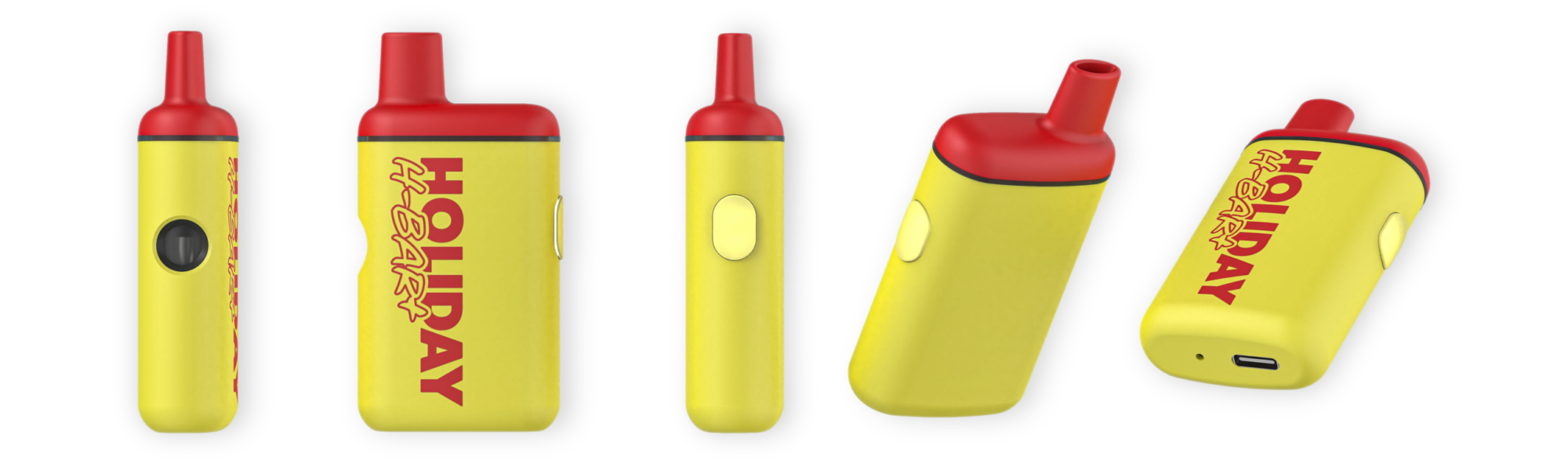 Holiday H-Bar Plus Golden Hour 2g rechargeable THC vape - watermelon strawberry coconut