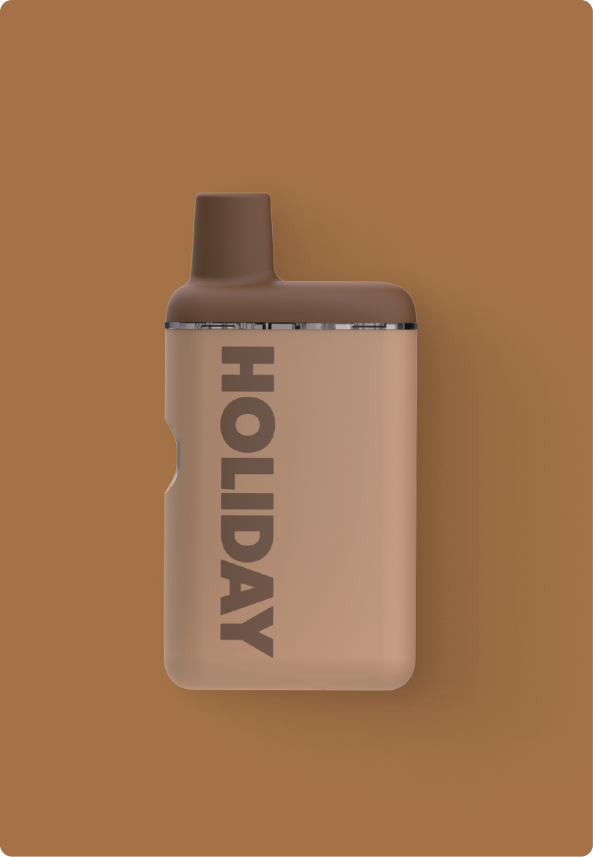 Holiday H-Bar Coffee Break THC vape - caramel cream espresso